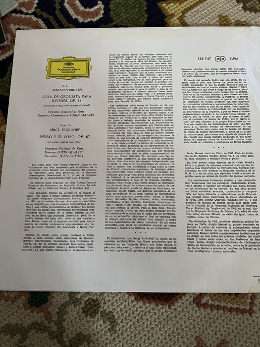 Britten prokofiev pedro e o lobo vinil