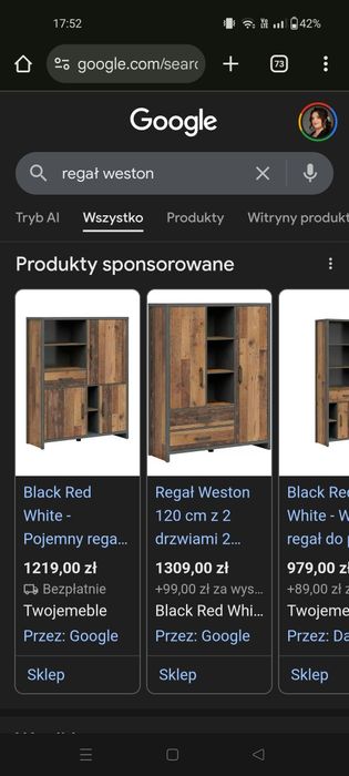 Regał biurowy WESTON