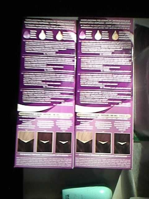 Dwie farby do wlosów c.brąz Palette