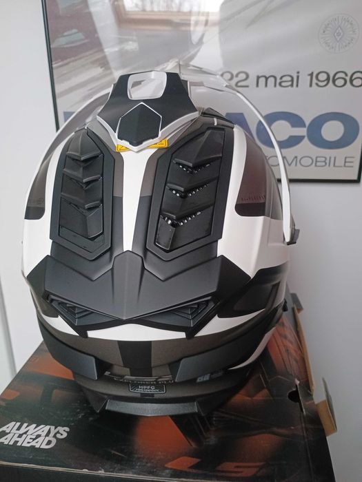 Kask LS2 model MX701 ALter black-white rozmiar S komplet NOWY OKAZJA