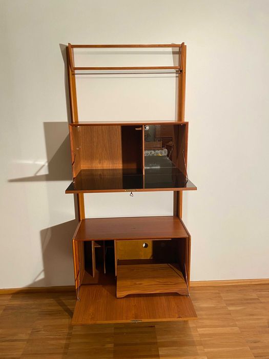 Regał Gustav Bachus lata 70 teak vintage rzadki model