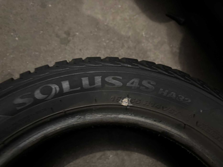 2X OPONY CAŁOROCZNE 155/65R14 75T Kumho Solus 4S HA32 6.6MM 2022R