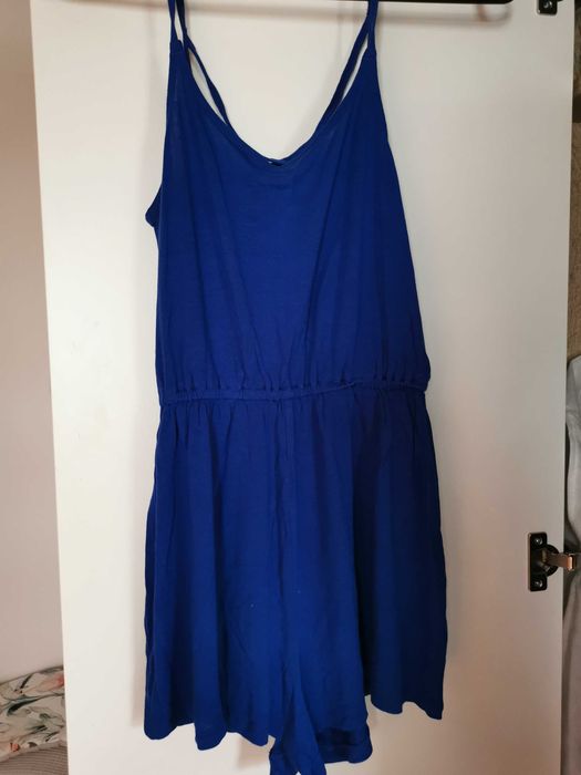 H&M Granatowy, chabrowy kombinezon XS