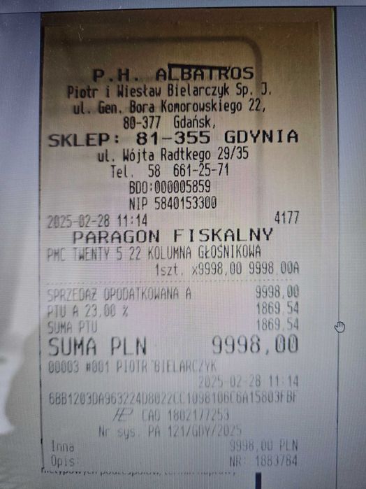 PMC twenty5.22 oszczędzasz 3000zł | gwarancja WROCŁAW