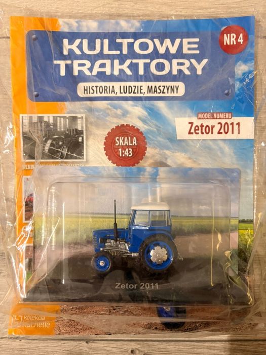 Kultowe traktory nr 4 Zetor 2011 skala 1:43 kolekcja Hachette PRL