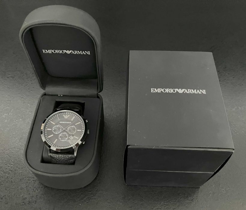 czarny zegarek EMPORIO ARMANI AR-2461