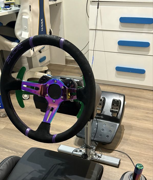 Logitech G920 + Shifter Simracing MOD – Zestaw 2w1 (F1/GT3 + Drift/WRC/ETS2)