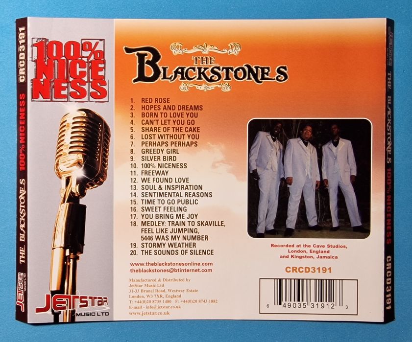 The Blackstones - 100% Niceness (CD, 2008)