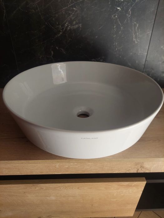 Umywalka okrągła nablatowa 48cm Cataland