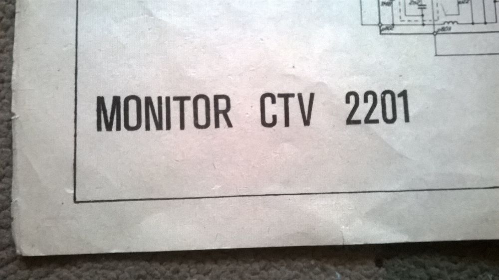Monitor CTV 2201 - schemat ideowy