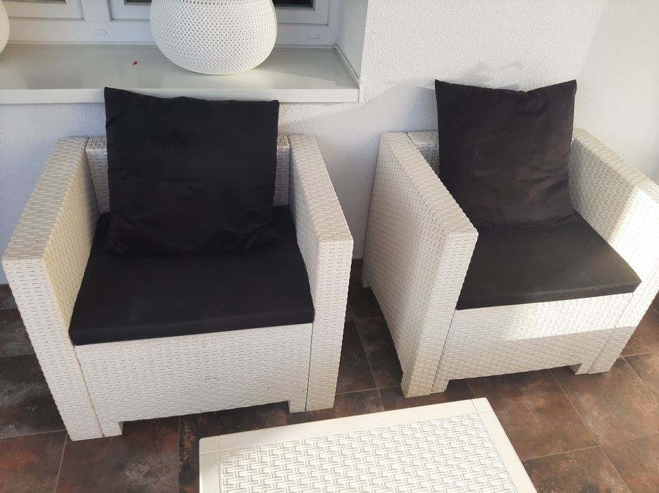 Meble ogrodowe !OKAZJA! technorattanowe sofa+2 fotele