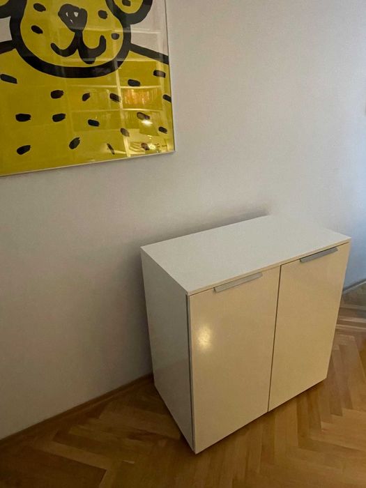 Biała szafka / komoda z półkami Bauhaus Wys 81 G41 S79 Stan bdb!