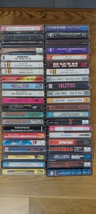 Kasety magnetofonowe Metal Rock Pank