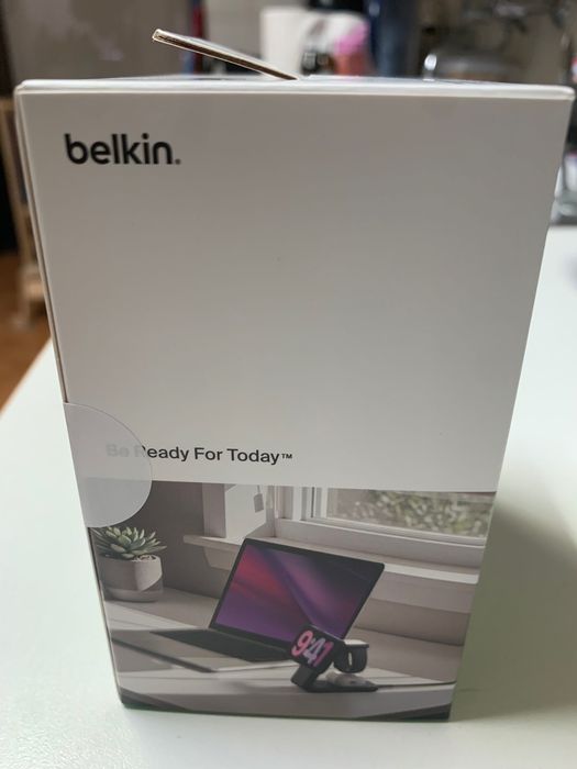 Belkin UltraCharge 3 em 1 Qi2 25W – NOVO/SELADO – iPhone/Apple Watch/AirPods
