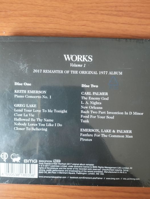 CD duplo Emerson Lake & Palmer