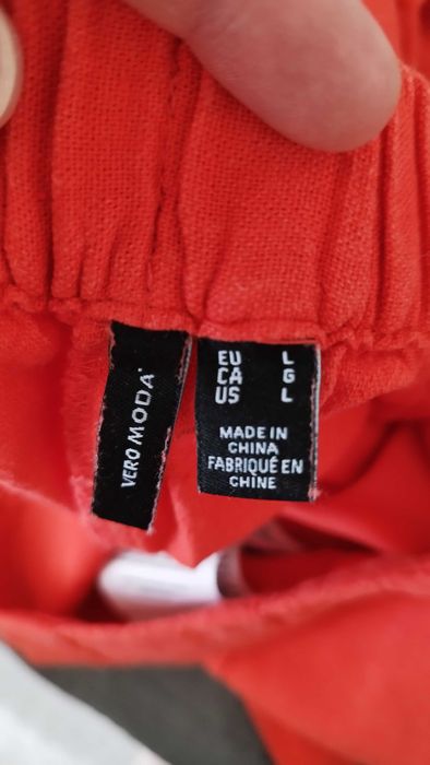 Lniane szorty Vero Moda