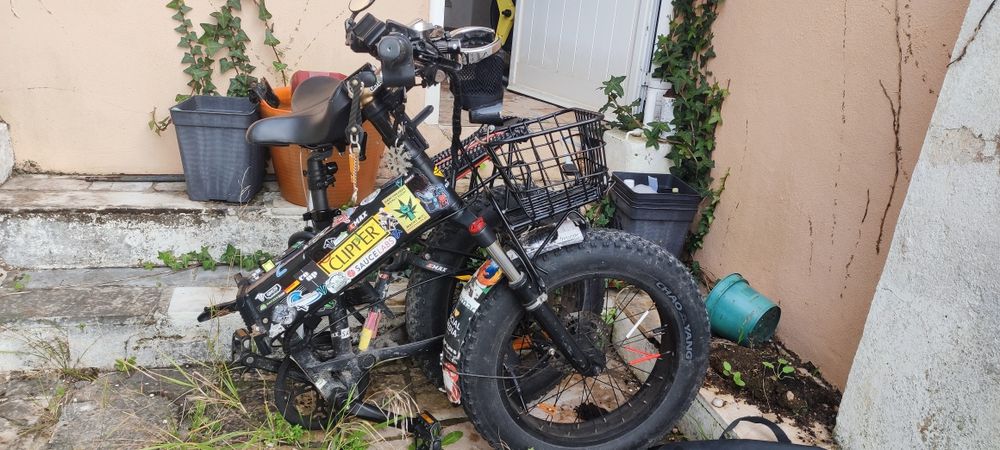 Bicicleta  Eléctrica Dobrável com Motor Bafang 1000W 48V