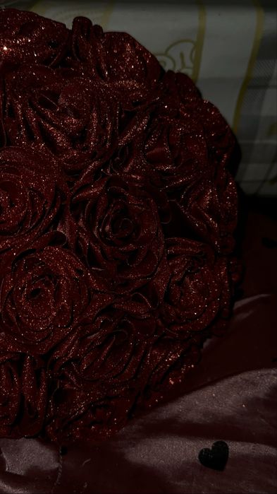 букет з атласної стрічки