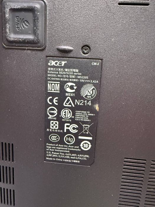 Ноутбук Acer Extensa 5620 (MS2205)