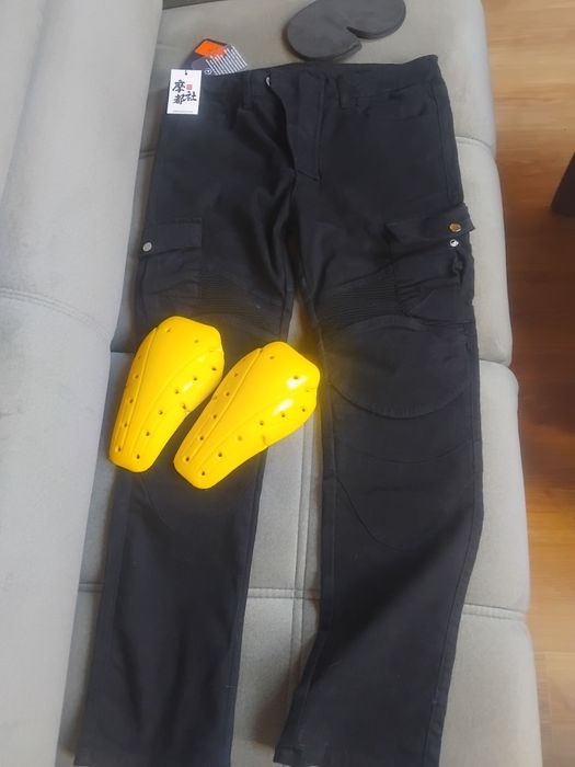 Spodnie meskie na motor, nowe, rozmiar M
