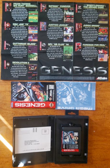 Mega Drive Batman Forever Completo.