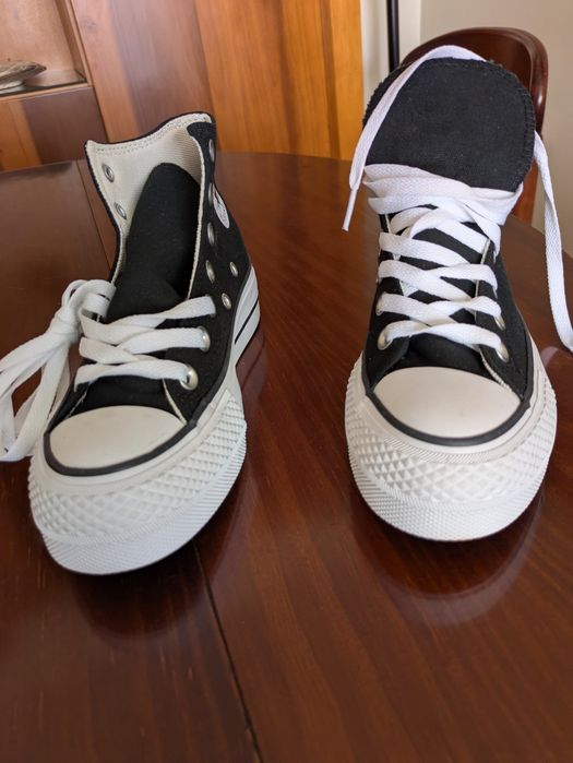 Tênis Converse Chuck Taylor All Star de cano alto com solda plataforma - tamanho 36