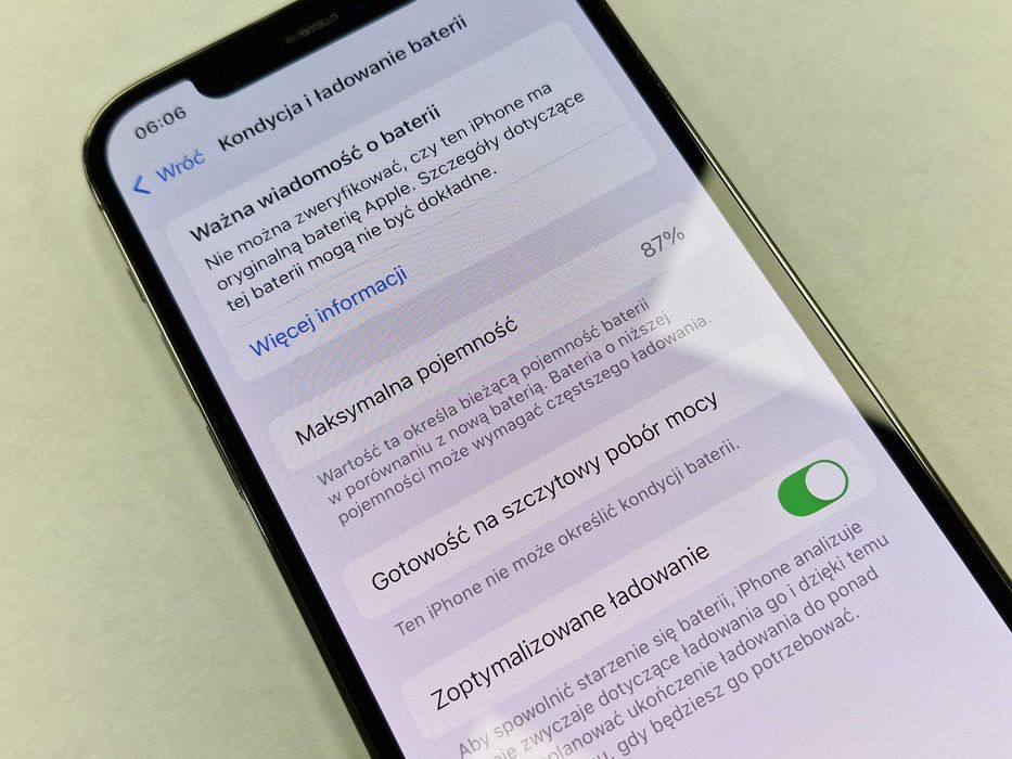 Iphone 12 PRO 128GB/ Graphite/ bateria 87% zamiennik/ Grade B