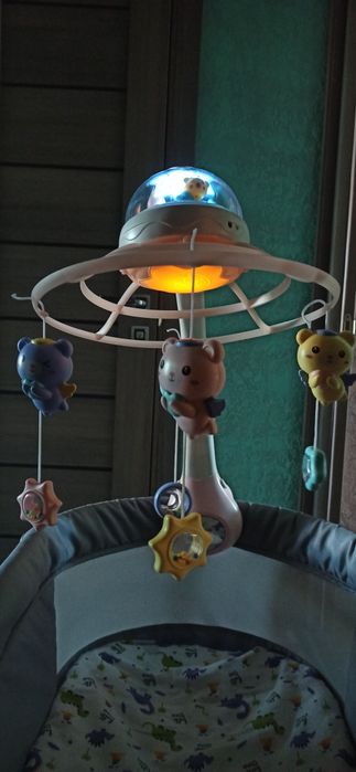 Дитячий мобіль Kids Melody Projection & Night Light Bed Bell