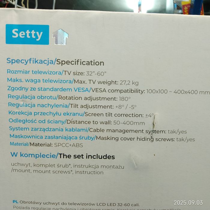 Uchwyt pod telewizor  monitor