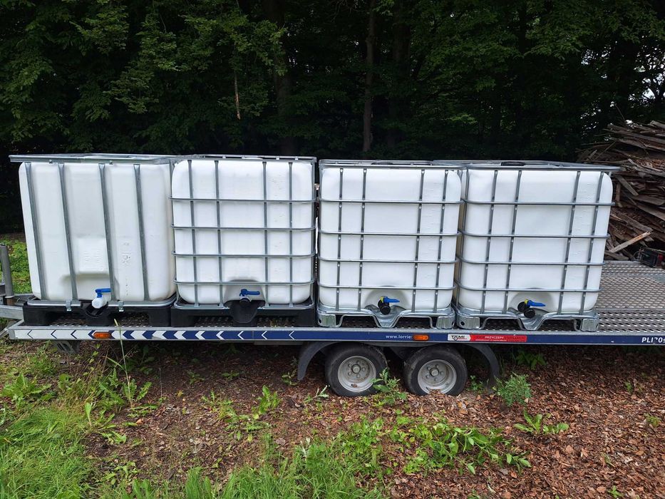 Zbiornik 1000 litrów, paleto-pojemnik 1000 litrów MAUZER (po spożywce)
