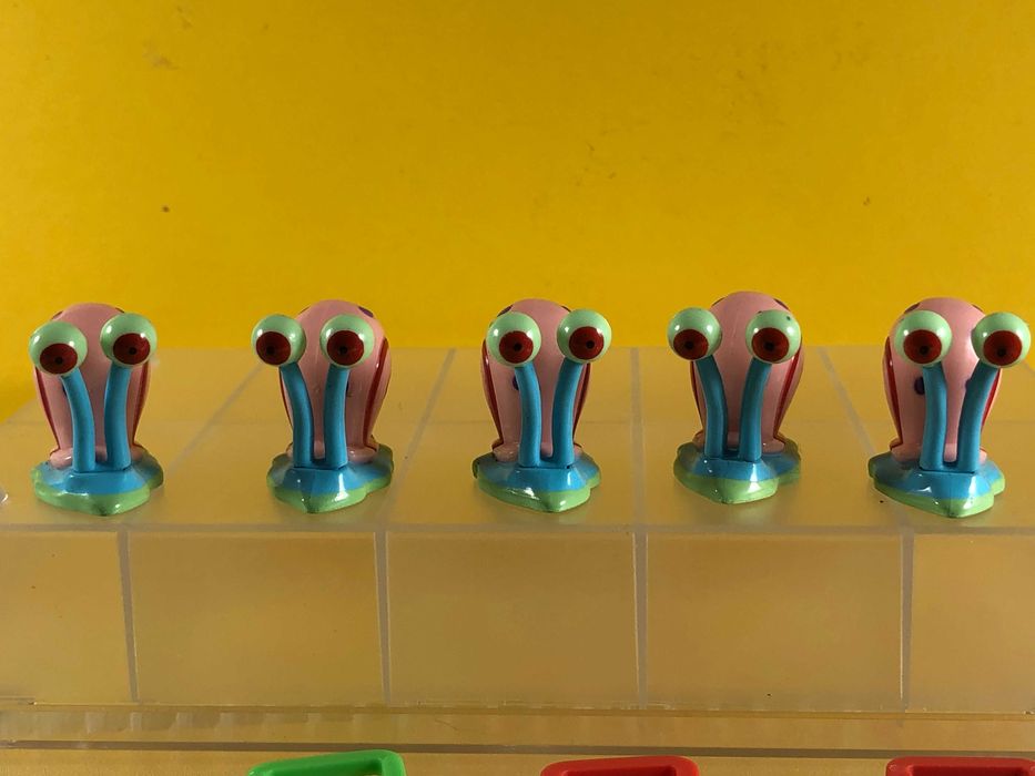 Kinder zestaw 18 figurek z serii "SpongeBob"+22 karteczki, 2005 r.