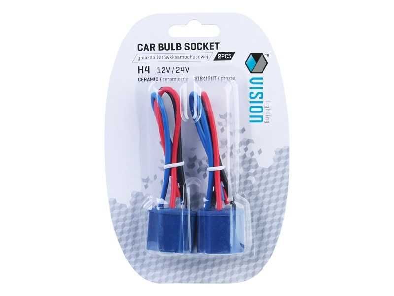 Gniazdo żarówki H4, 2 komplety
