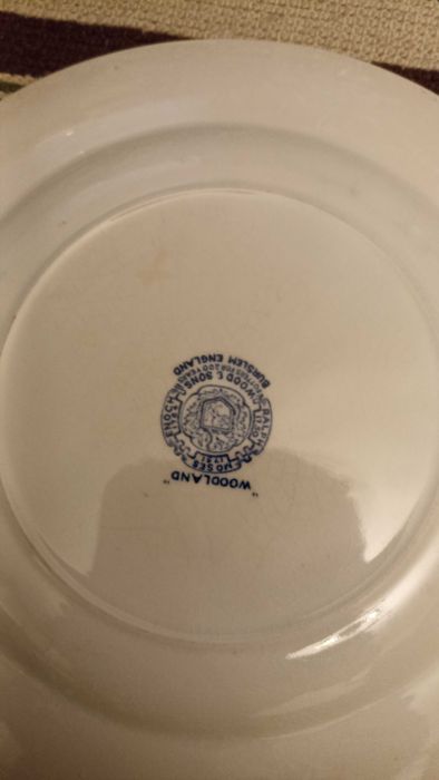 Dwa talerze płytkie obiadowe