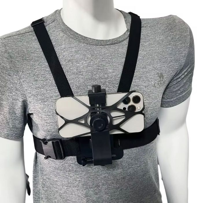Комплект! Крепление для экшн камер GoPro и телефонов на грудь и голову