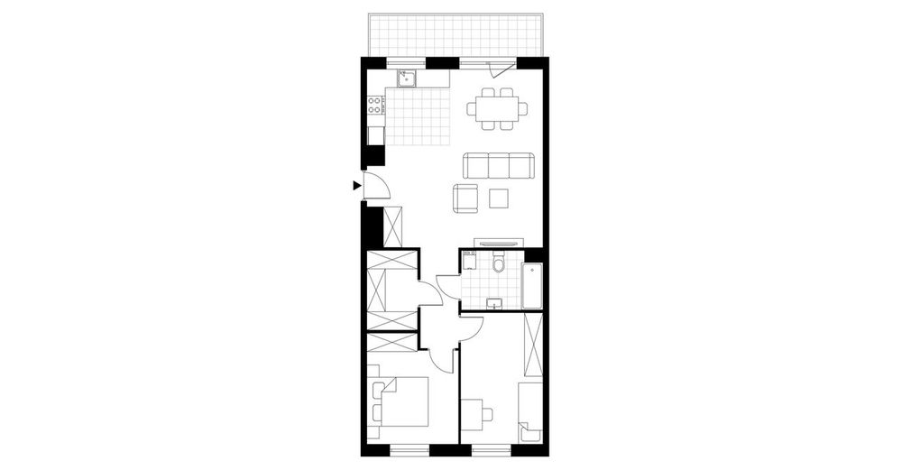 3-pokojowe mieszkanie 68m2 + balkon