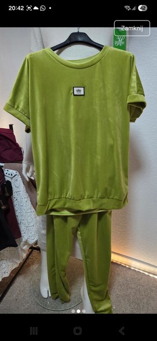 2 zielone komplety