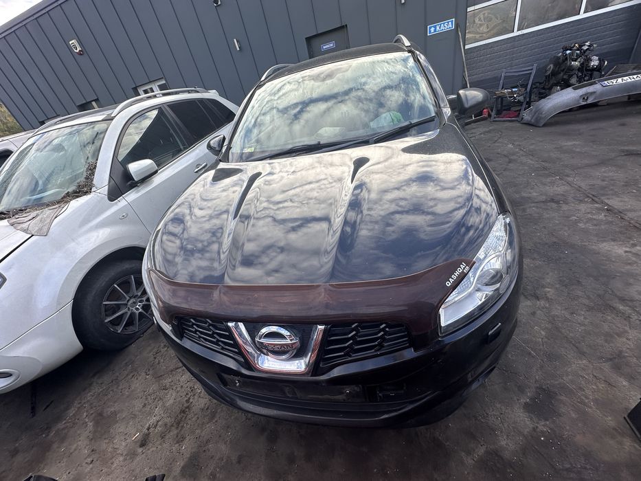 Części Nissan Qashqai 2011 r Anglik, Maska Lampa Błotnik Zderzak Przód