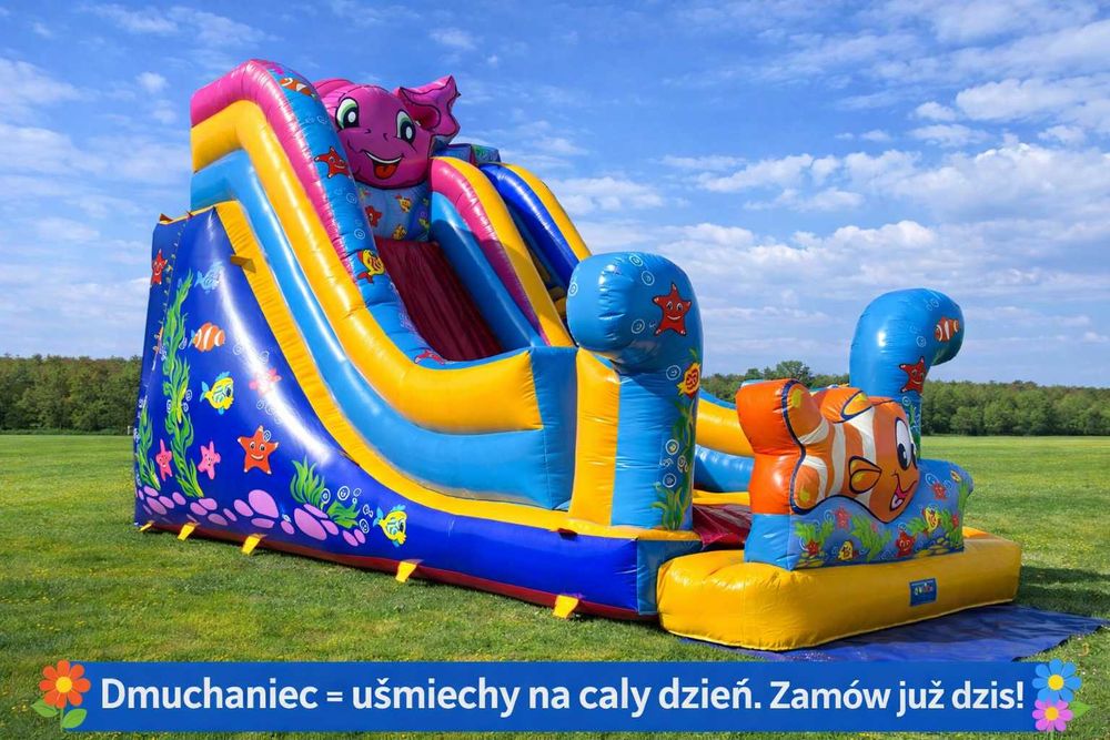 Dmuchaniec Wielorybek Wynajem Urodziny • Imprezy • Festyny