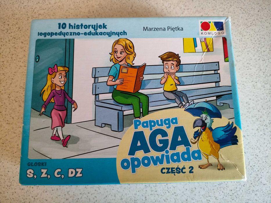 Papuga Aga opowiada, część 2, Komlogo, historyjki obrazkowe