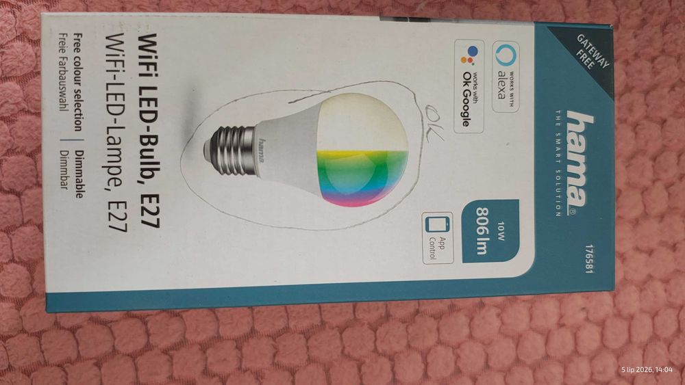 Żarówka Hama  wifi LED