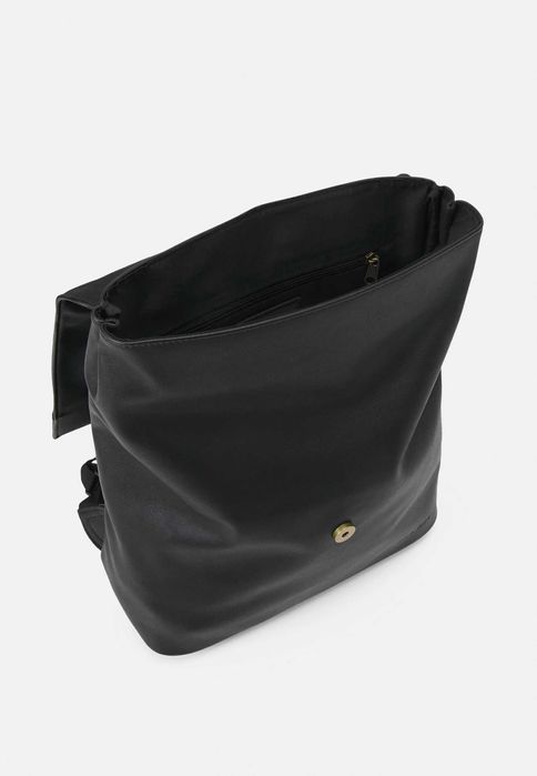 Pier One plecak czarny skóra ekologiczna