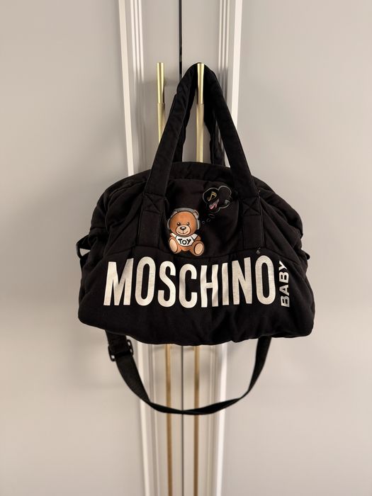 Moschino baby bag black czarna torba