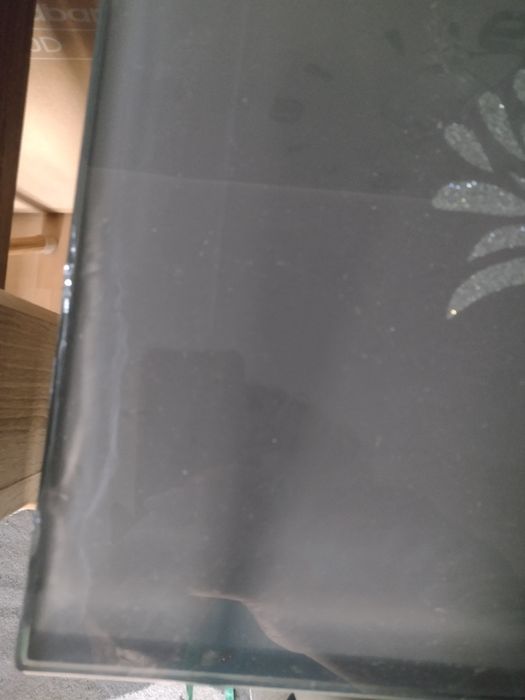 Szklany szary stół rozkładany