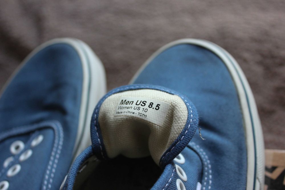 Кеди Vans authentic блакитні US 8.5