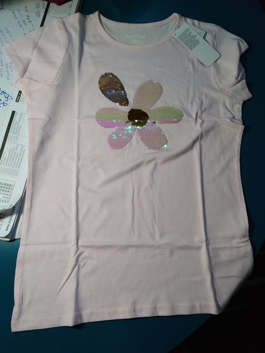 Camisola Sweat Unicórnio, T-shirt Flor Menina e Calça Legging