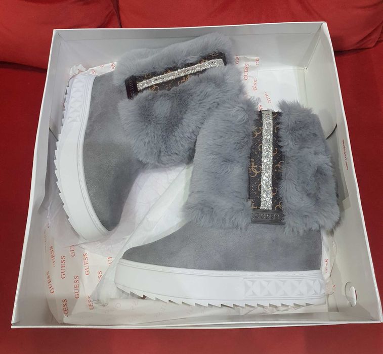 NOWE  GUESS grey rozmiar 36/ 37 buty zimowe damskie
