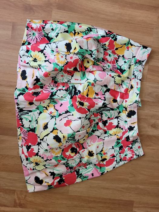 Zestaw koszula + spódnica w kwiaty r 40