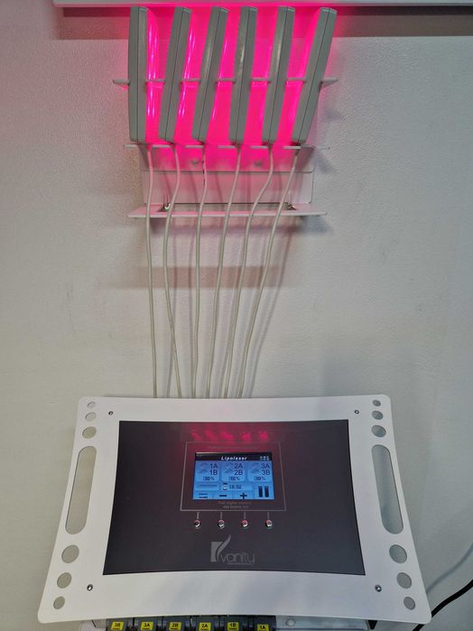 Lipo Laser 6 Padów Hebe WYSZCZUPLANIE redukcja tkanki tłuszczowej JAK NOWE stolik gratis