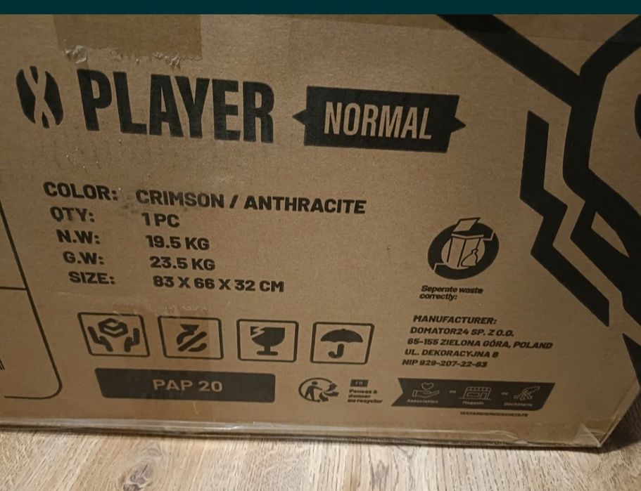 Krzesło obrotowe gamingowe Diablo Normal