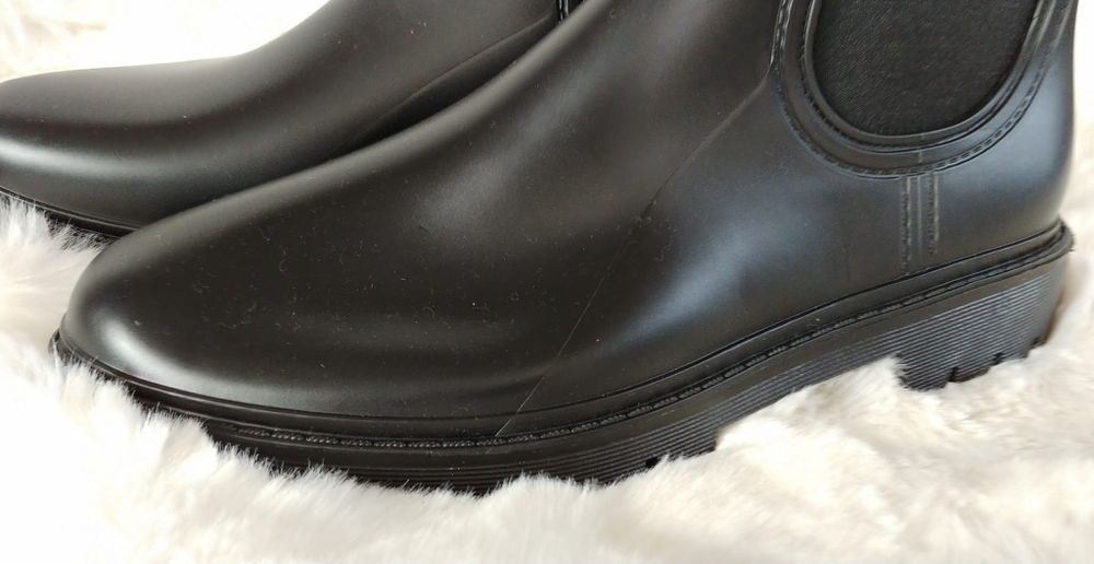 Cleve Kalosze Damskie Czarne 40 Eleganckie